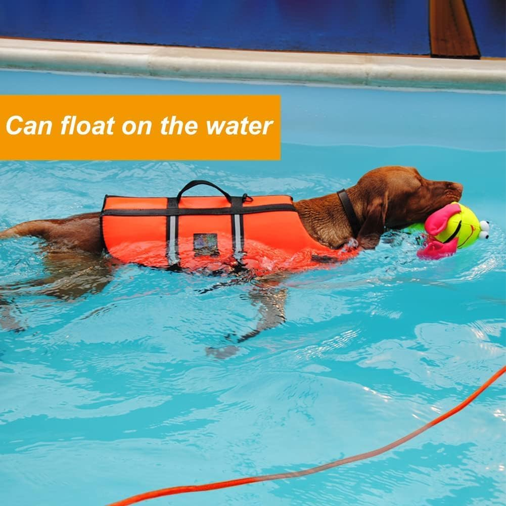 Long Dog Leash, 32Ft Reflective Dog Training Leash for outside and Yard, Floating Long Line Lead with Soft Handle for Camping, Hiking, Swimming, Beach and Lake (Orange) image number 4