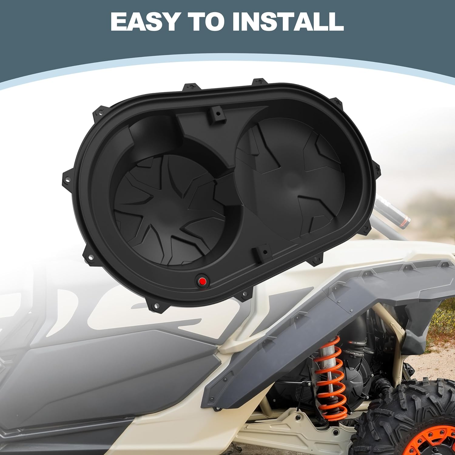 SAUTVS Black Outer Clutch Variator Cover for Can-Am X3 & Max 2020+ New Style Accessories (1PCS, Replace #420212508) image number 5