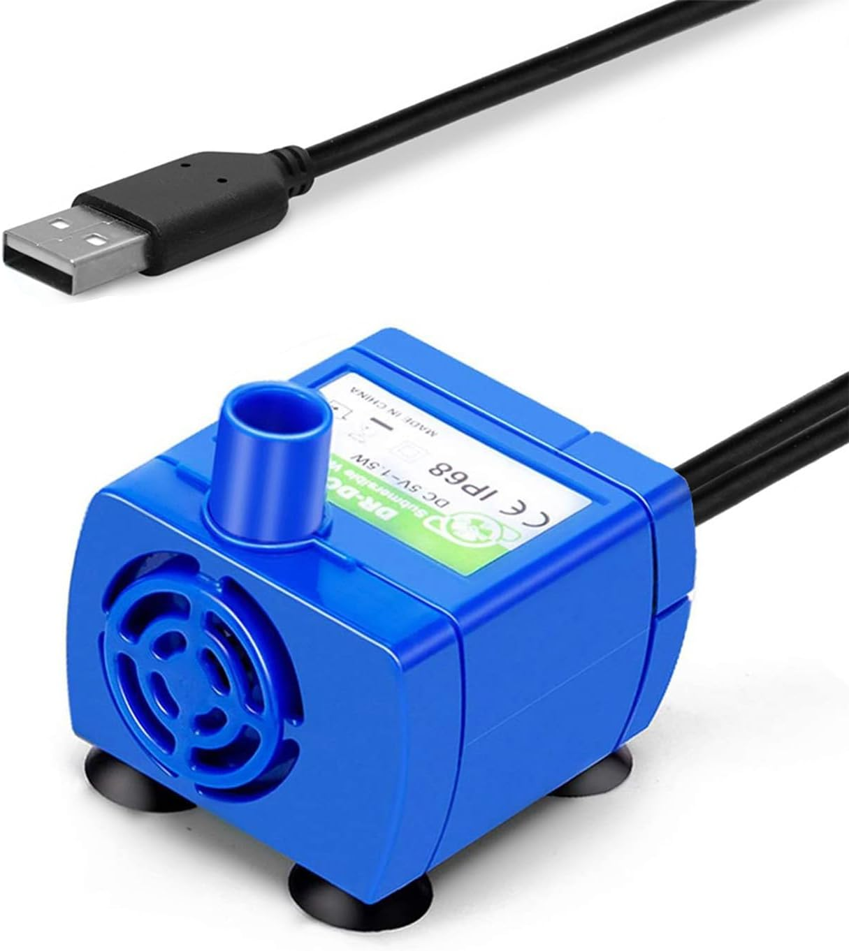 Cat Water Fountain Pump,Pet Fountain Replacement Pump DR-DC160 Motor for 360&deg;Stainless Steel Cat Fountain and Cupcake Ceramic Drinking Fountain (No LED)