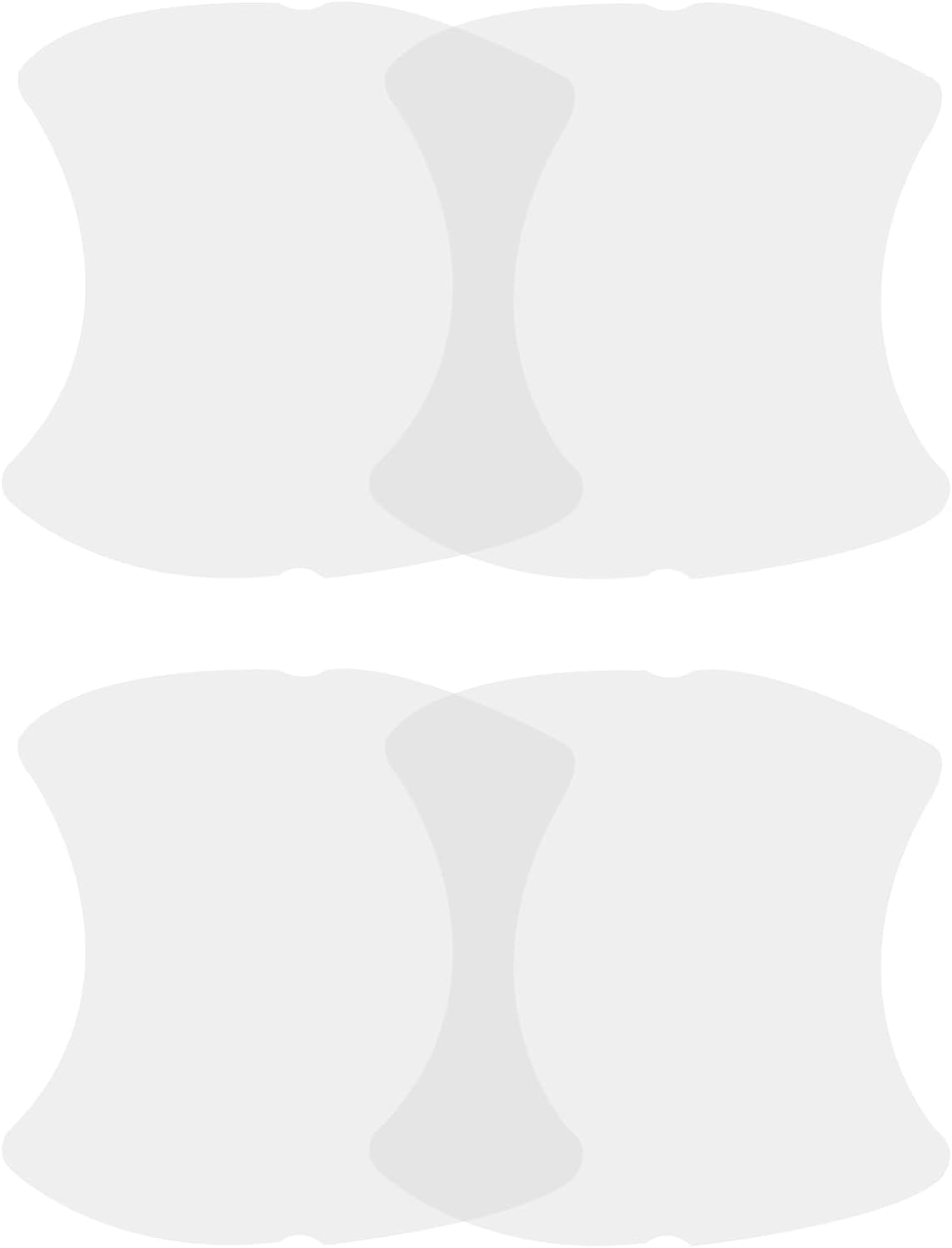 ASUBHA 4PCS Car Door Protector, Universal Waterproof Anti-Scratches Car Door Cup Protector, Transparent, Carbon Fiber Texture, TPU Material