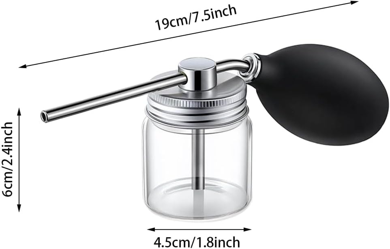 Powder Spray Bottles for Hair Building Fibers - Refillable Hair Fiber Applicator, Portable Salon Styling Tools with Fine Mist Sprayer,Silver - Golden image number 7