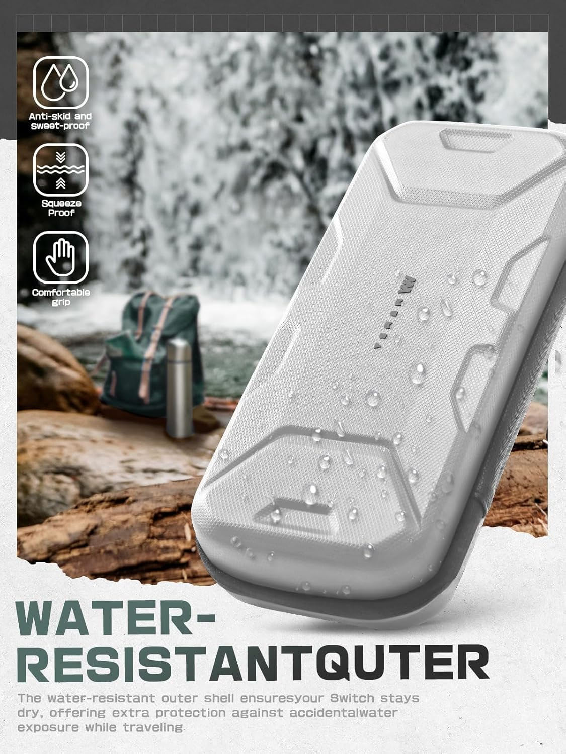 Mumba Carrying Case for Nintendo Switch 2 2025, [Plus Version] Portable Protective Travel Carry Handbag Pouch for Blade/Titan Case [Large Capacity] (White)