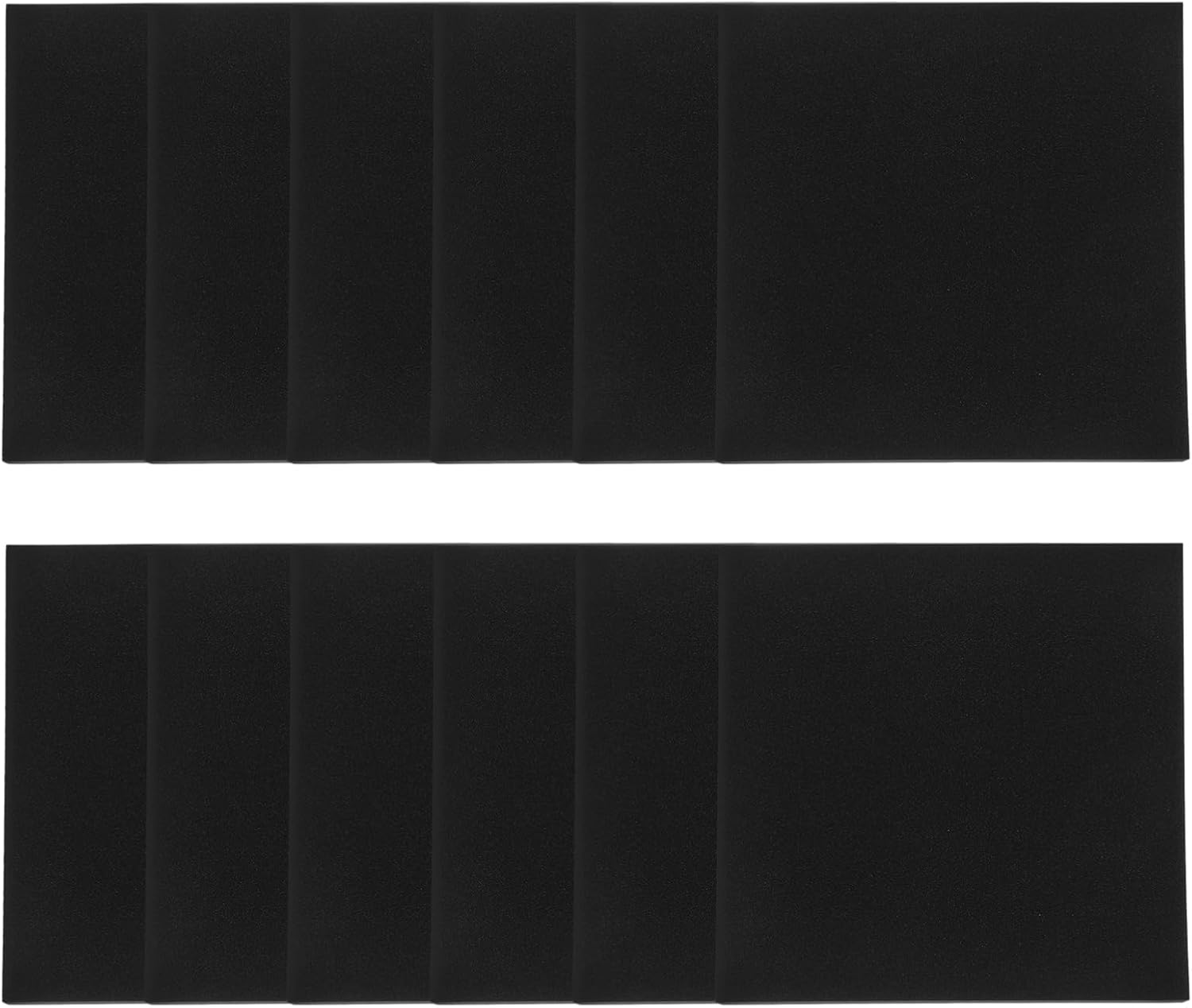 Gatuida 12Pcs Black Adhesive Foam Padding, Closed Cell Foam Sheet, Neoprene Rubber Pad Self Stick Anti-Slip Adhesive anti Vibration Foam Pad 4X4 Inch for Furniture Cars image number 6