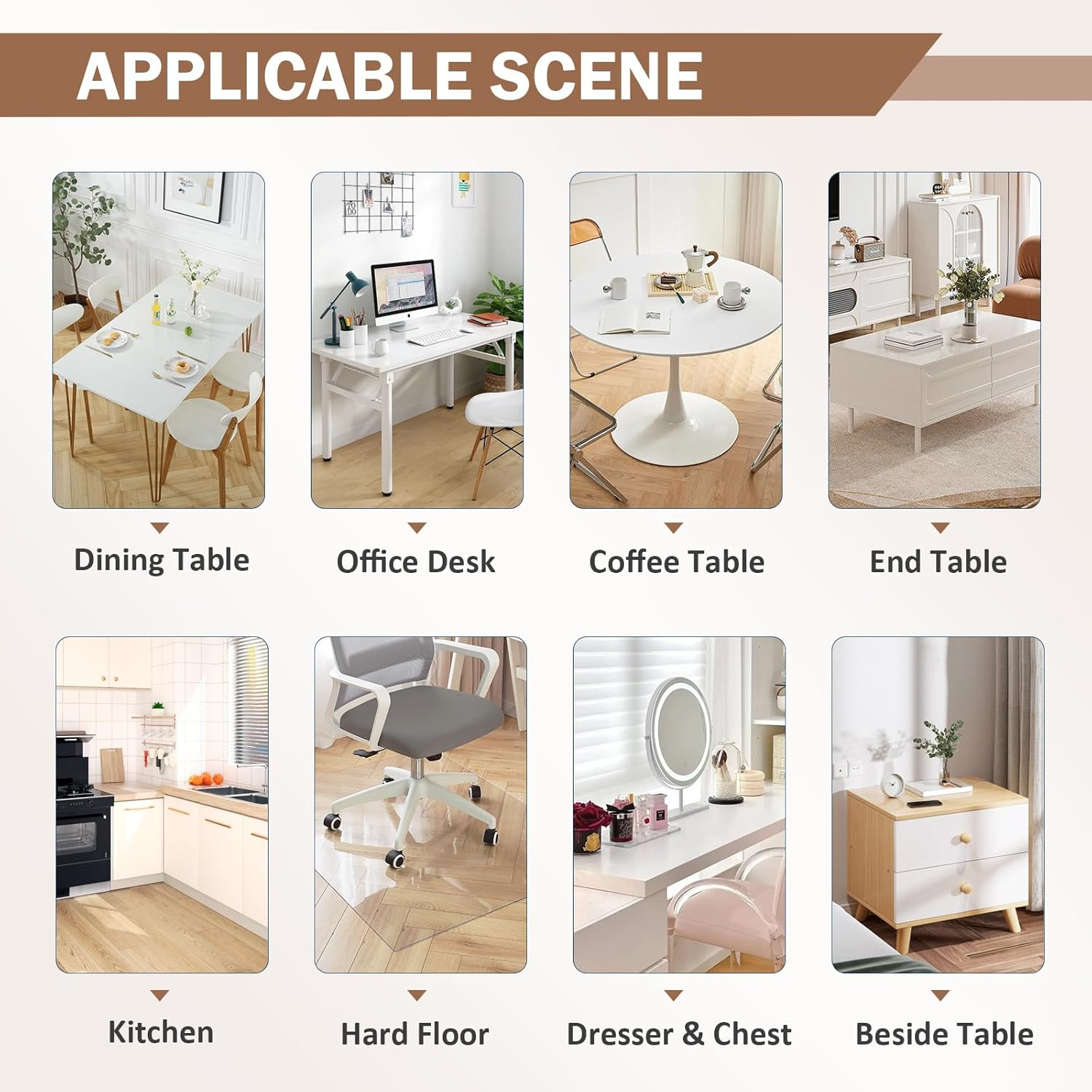 Lovepads Multi Size 1.5Mm Thick Custom Clear PVC Table Cover Protector Desk Mat 36" X 60" image number 6