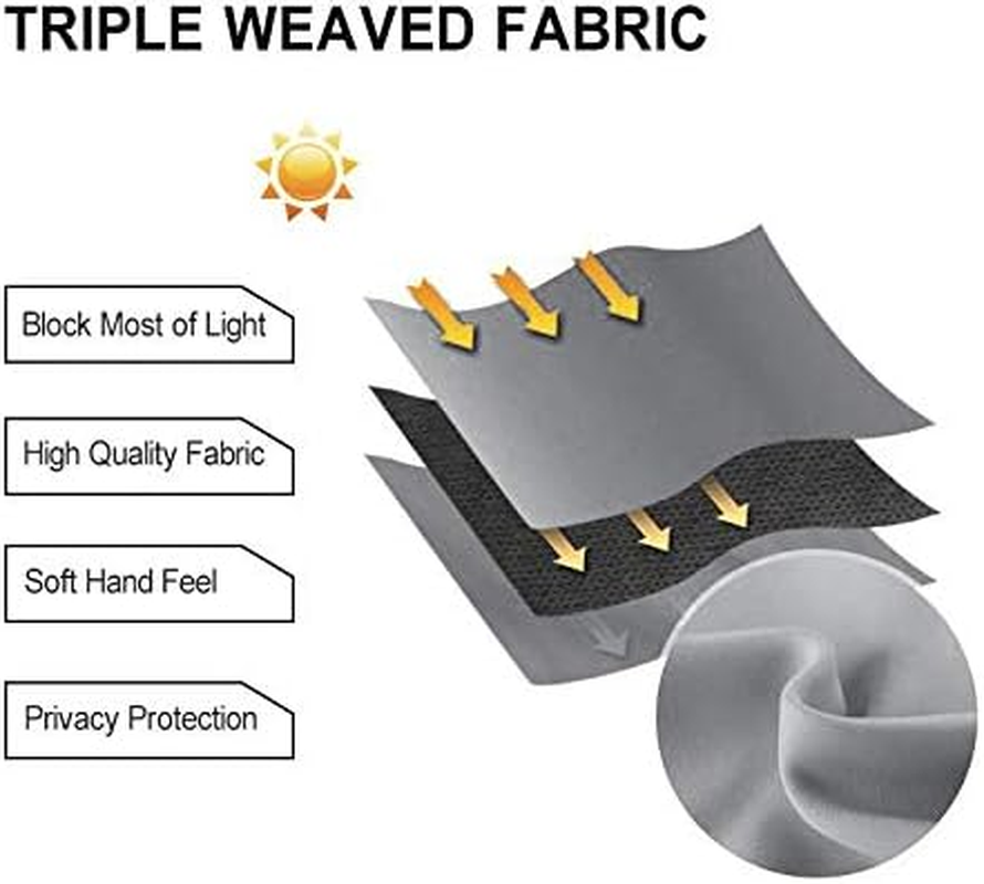 DWCN Total Privacy Room Divider Blackout Curtain - Thermal Curtains for Patio Door, Living Room, Bedroom Partition and Shared Office Space, 1 Grommet Curtain Panel, 8.3Ft Wide X 7Ft Tall, Silver Grey image number 4