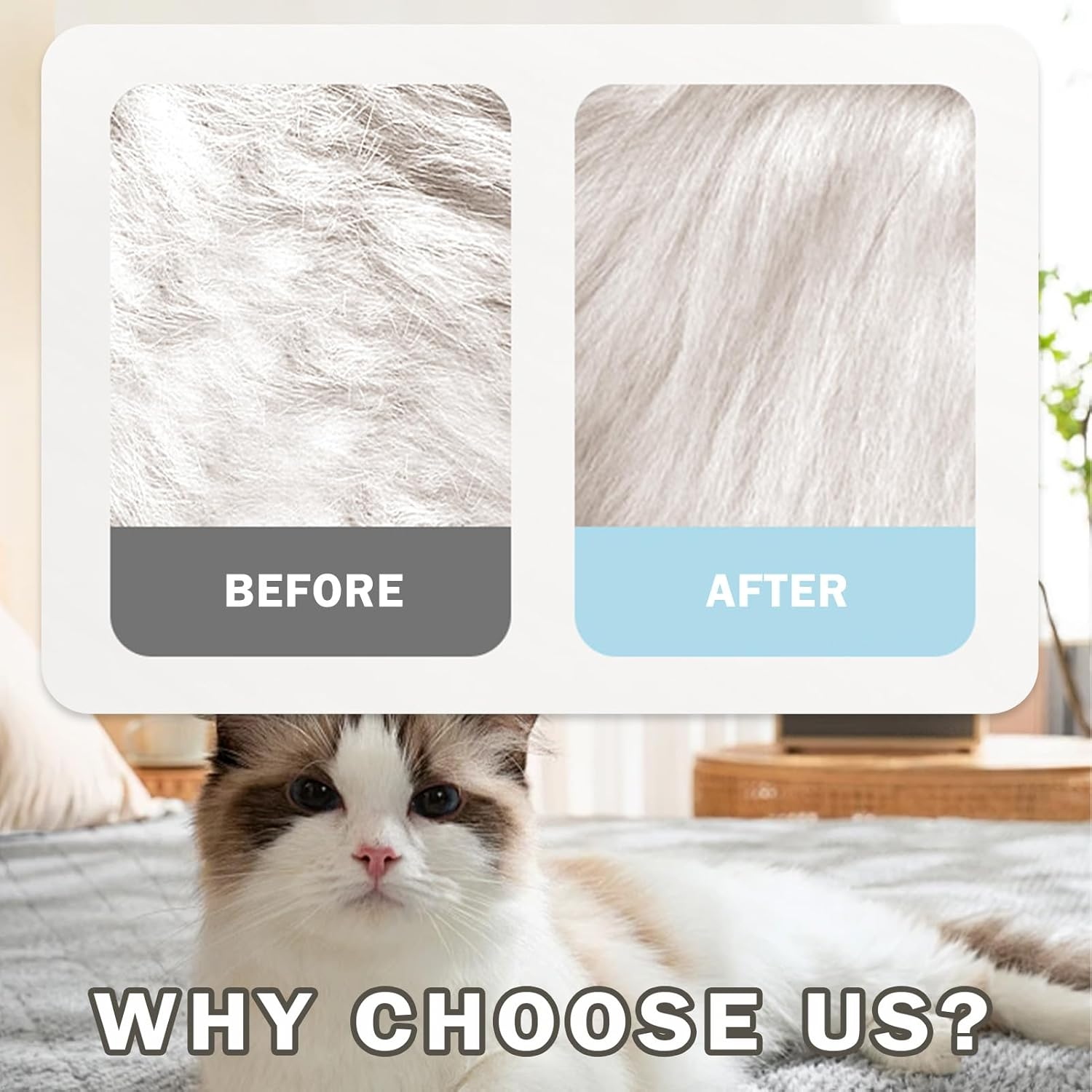 Cat Brush with Steam, Cat Steam Brush, Pet Spray Massage Comb 3-In-1 Steam Brush for Pet Massage, Cleaning, Hair Removal and Antibacterial, Beautiful Hair Care (White) image number 1