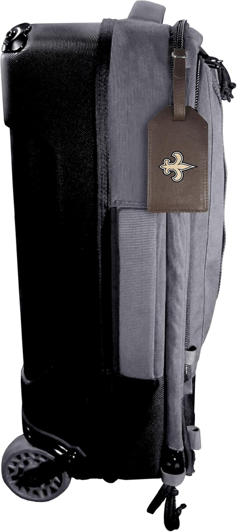 Siskiyou New Orleans Saints Leather Luggage Strap, One Size, Team Colors image number 1