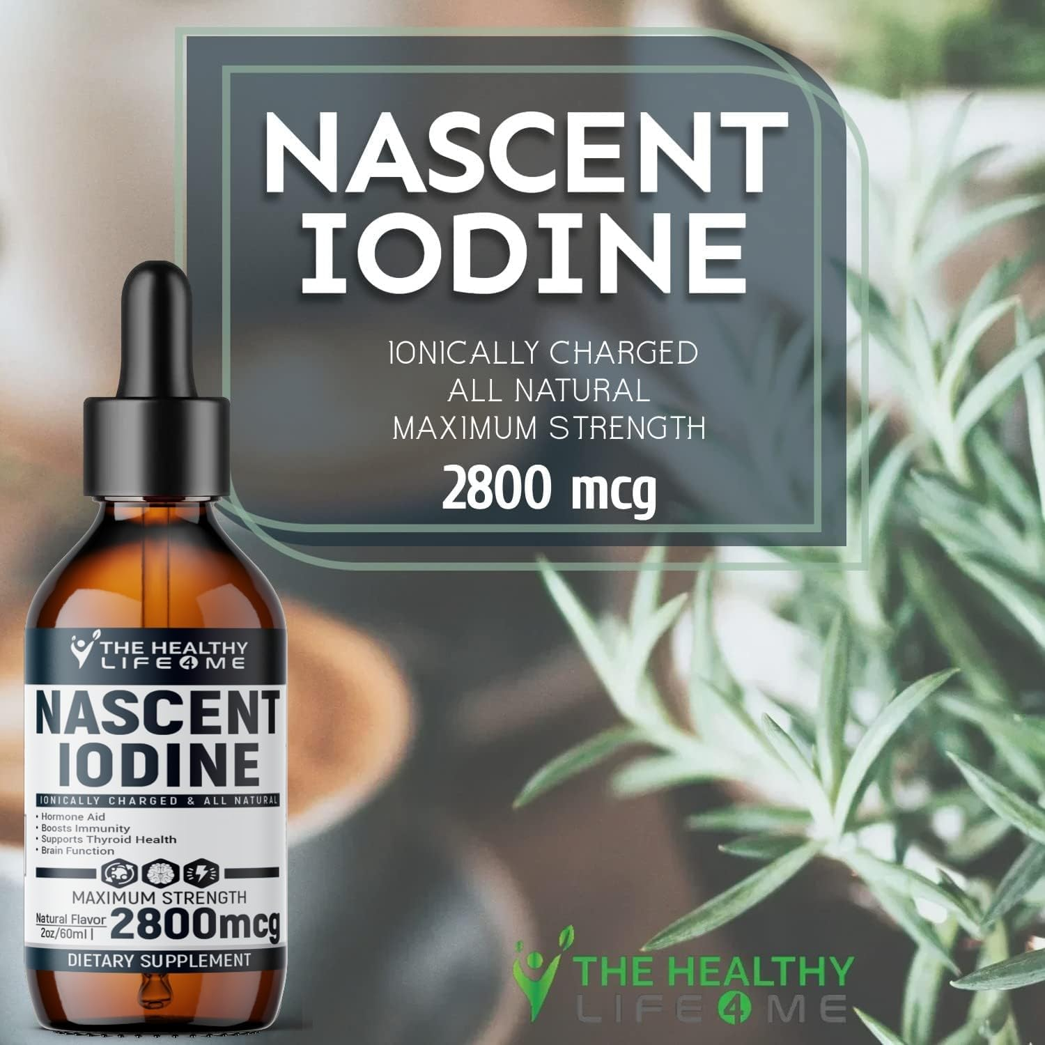 Nascent Iodine | Potassium Iodide | Iodine Supplement | 2800Mcg | Iodine Drops | Vegan | Large 2Oz, (Pack of 1) image number 4