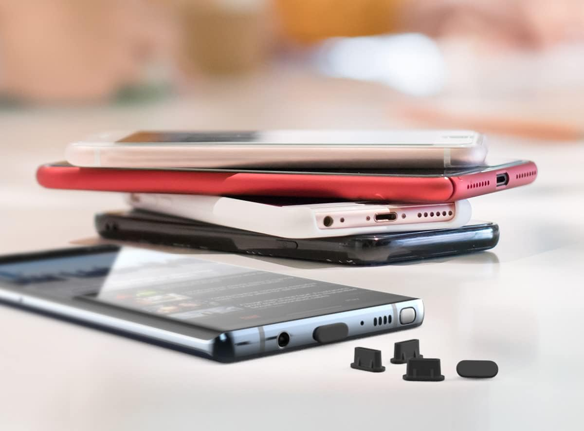 USB C Cover, 10 Pack Type C Dust Plug Charger Port Protector for Iphone 17 16 15 Pro Max, Samsung Galaxy S24, S23, S22 Ultra S21 FE S20, Note 20, All USB C Devices & Macbook Laptop image number 1