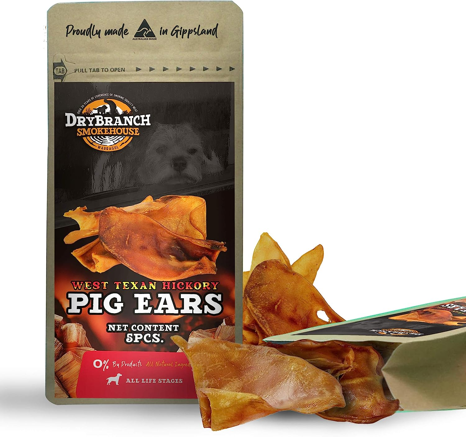 Drybranch Smoked Pigs Ears 50 Pack (50) image number 1
