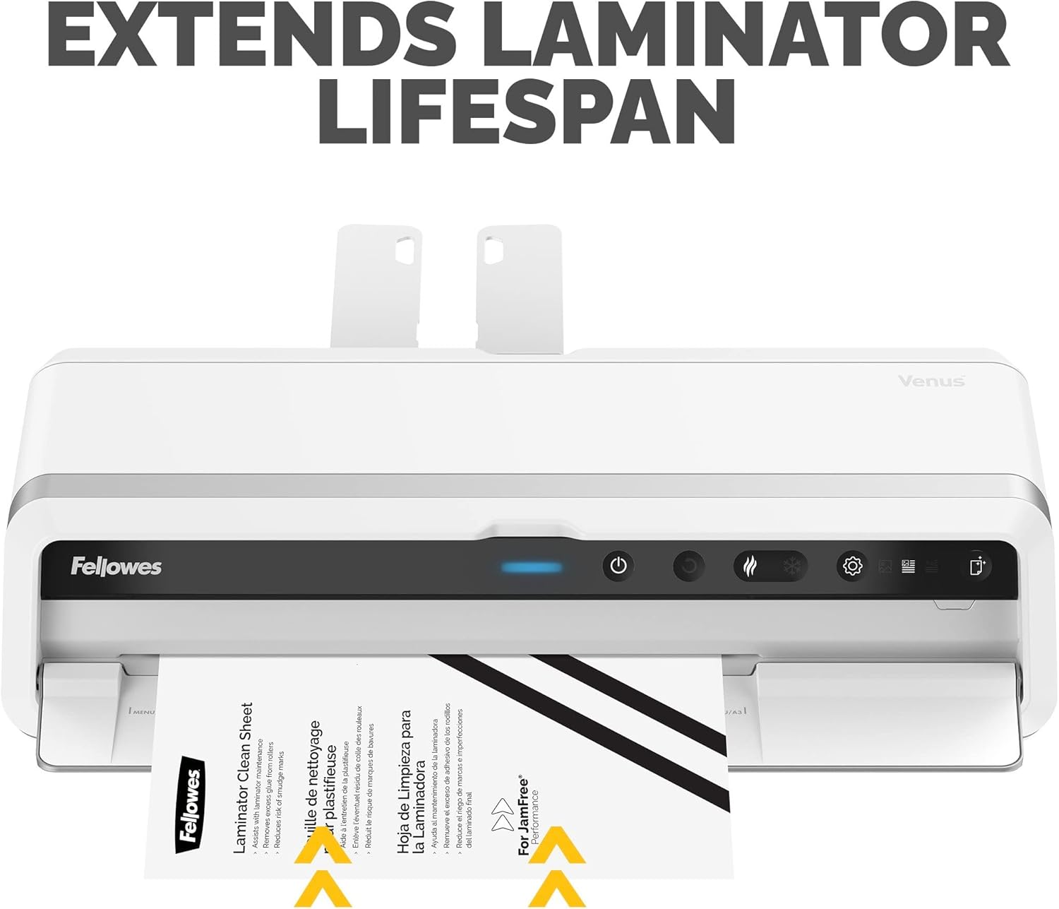 Fellowes Laminator Cleaning Sheets, 10 Pack, 8.5 X 11 In image number 1
