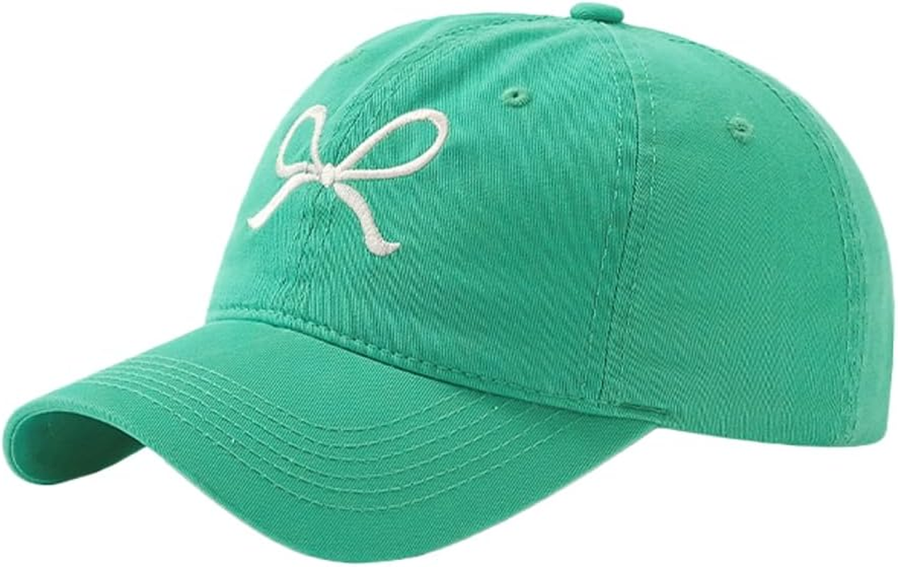 Bow-Tie Baseball Cap for Women Fashion Sun Hats for Women Trucker Hat Y2K Sun Cap Visor Cap Hiking Travel Trendy 2024