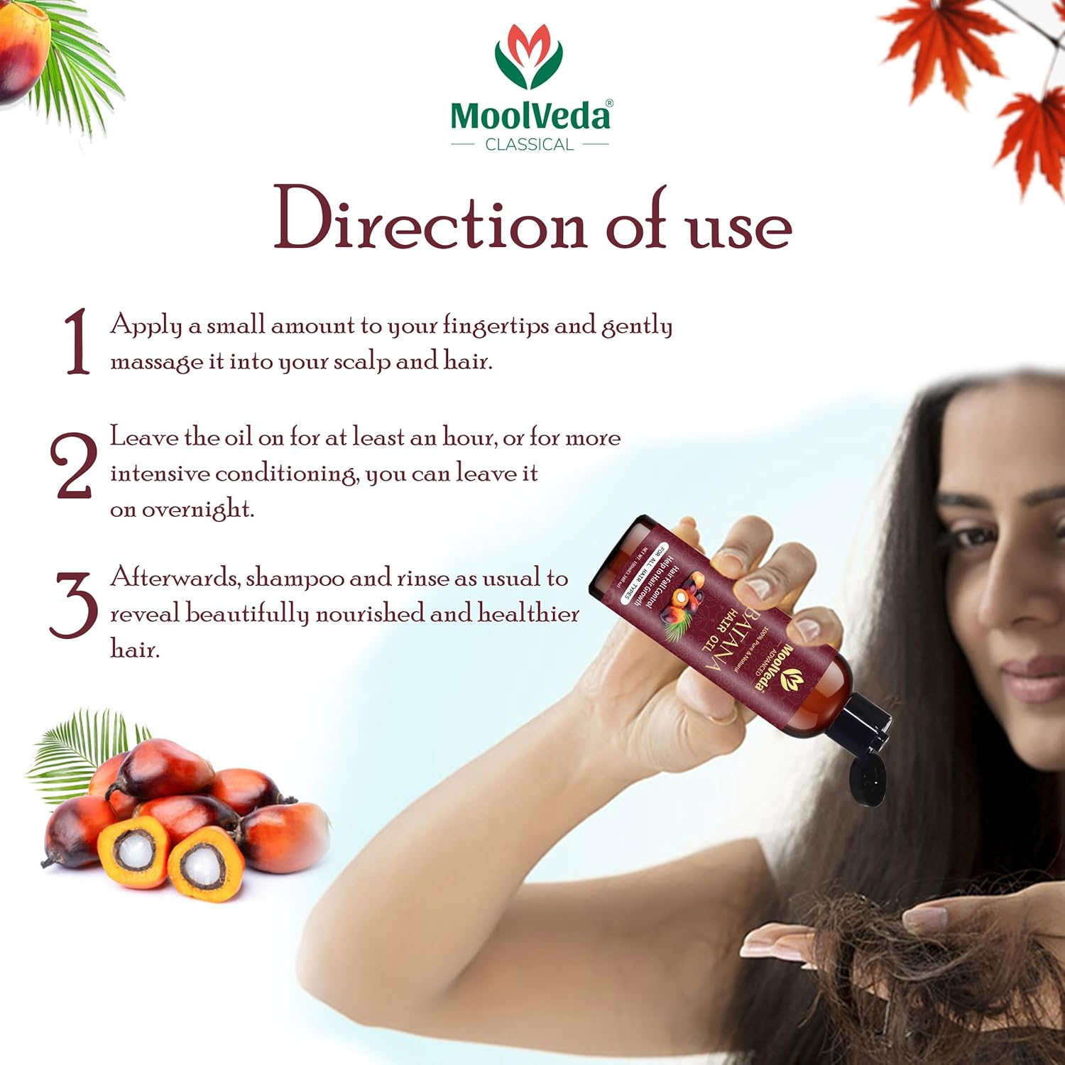 Moolveda Batana Hair Oil 3.38 Fl Oz (Pack of 1) image number 4