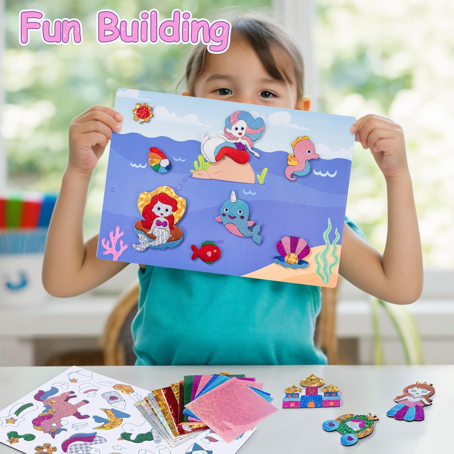 Foil Art Kit for Kids - DIY Creative Activity - DIY Arts and Crafts for Girls, Craft Kits & Supplies