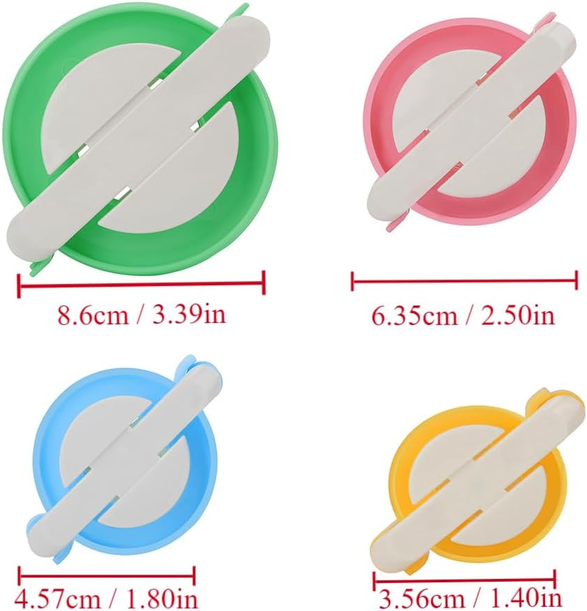 Knewmart 4 Sizes Pompom Pom-Pom Maker for Fluff Ball Weaver Needle Craft DIY Wool Knitting Craft Tool Set Decoration By image number 2