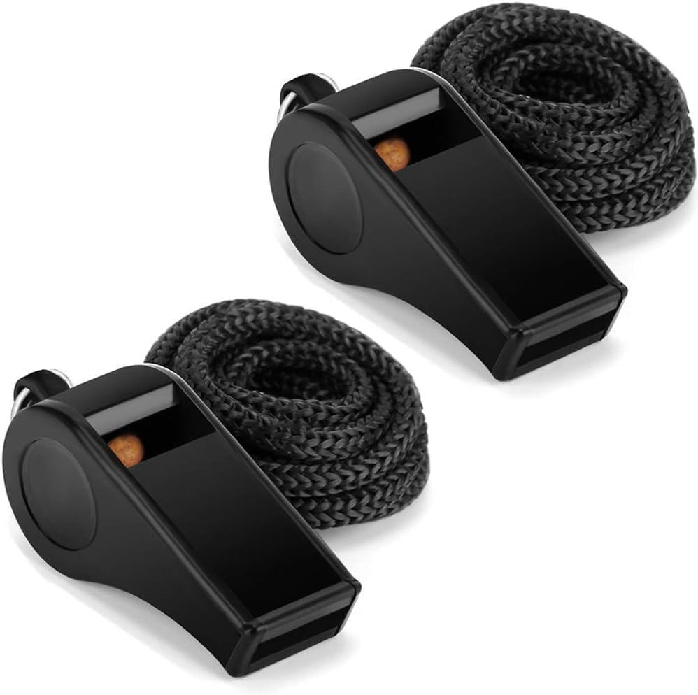 Fya Sports Whistle with Lanyard, Very Loud Black Whistles Great for Coaches, Referees, Outdoor Sports image number 5