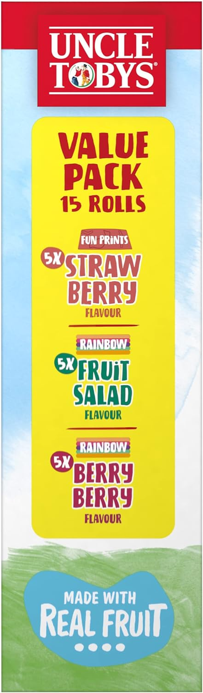 UNCLE TOBYS ROLL-UPS Variety Fruit Snack 6X15 Pack image number 4