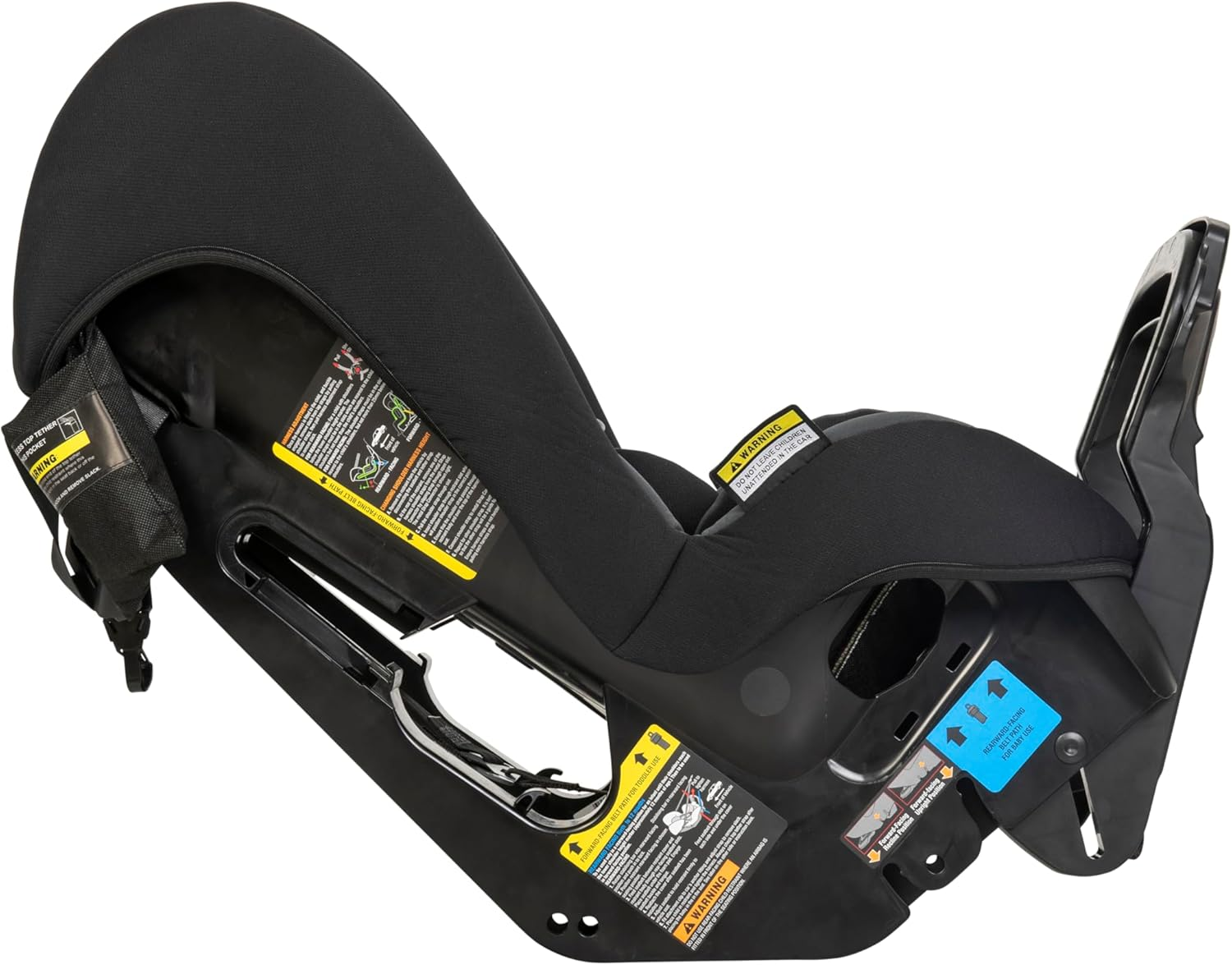 Hipod Roma Convertible Car Seat, Rearward Facing (Birth &ndash; 12 Months) Forward Facing (12 Months &ndash; 4 Years), Baby Child Car Seat, Machine Washable Cover, Seat Belt Installation, Black, (4720) image number 2