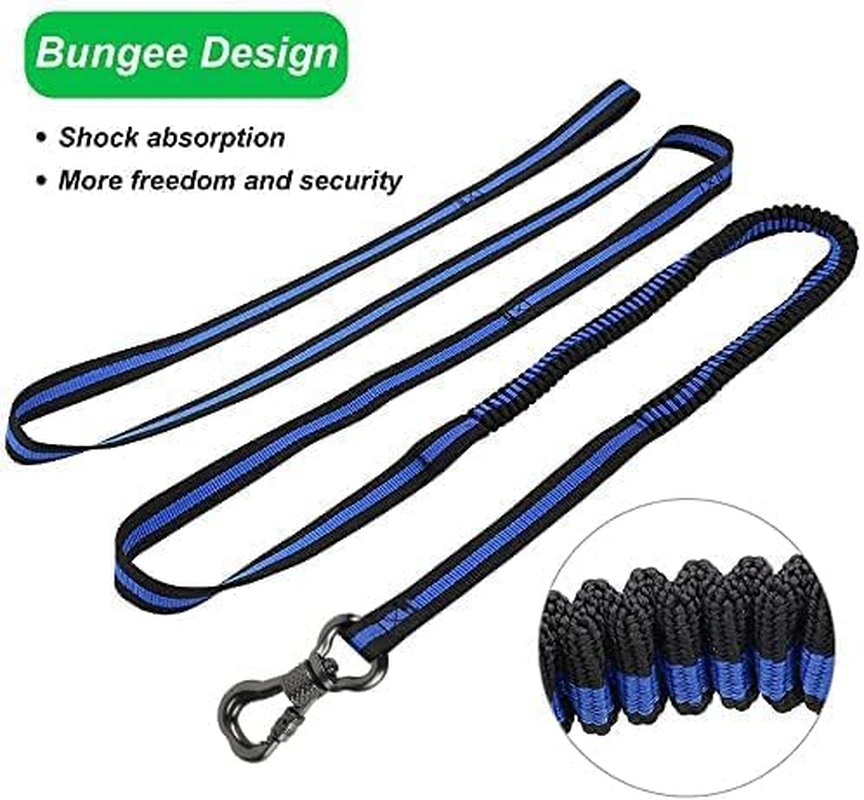 Xiaz Dog Tie Out Cable, 100Ft Dog Trolley Runner Cable for Dogs up to 250Lbs, Dog Lead for Yard, Camping, Outdoor, with 8 Ft Nylon Bungee Runner, Cable Sling to Protect Trees image number 2