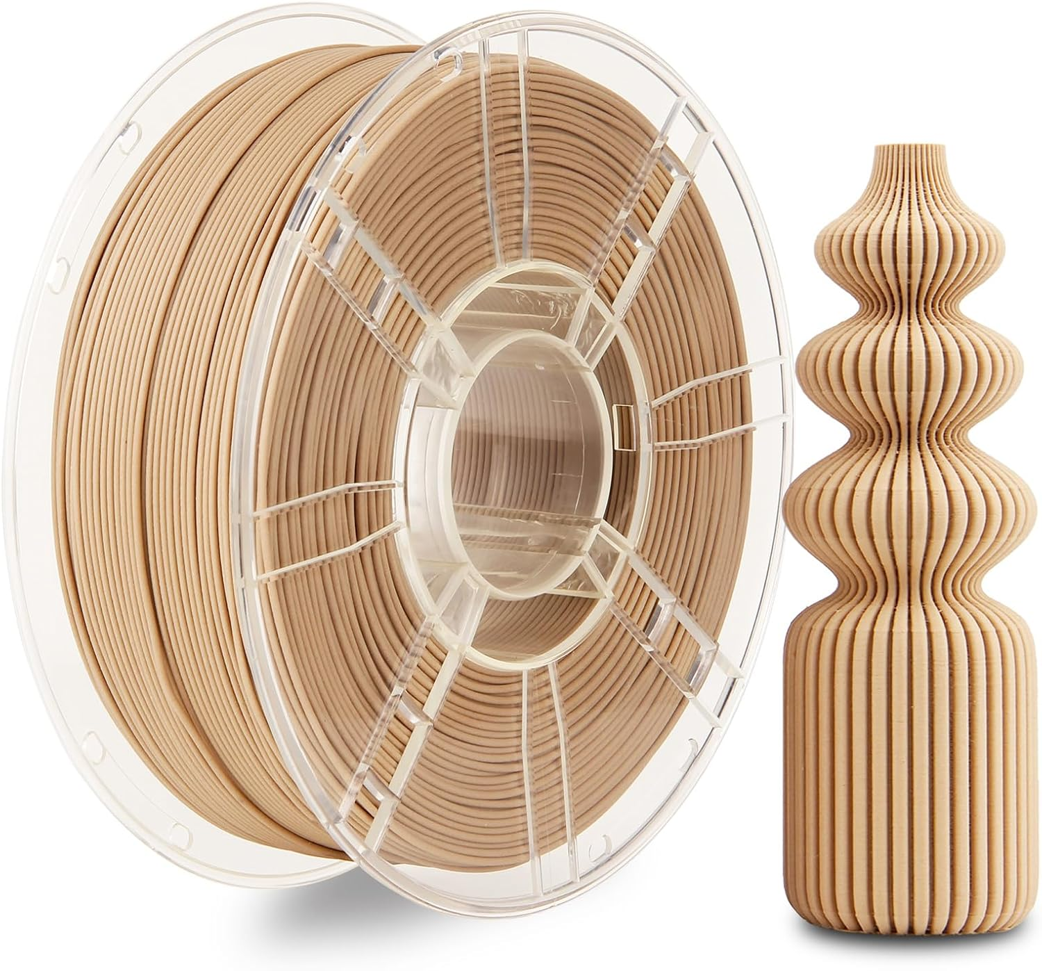 LVVJ3D Silk PLA 3D Printer Filament, Tri Colour Silk Red, Yellow, Blue Rainbow Filament, Rainbow PLA 3D Printer Filament, Clean Wound Dimensional Accuracy +/-0.03Mm, 1Kg/Spool