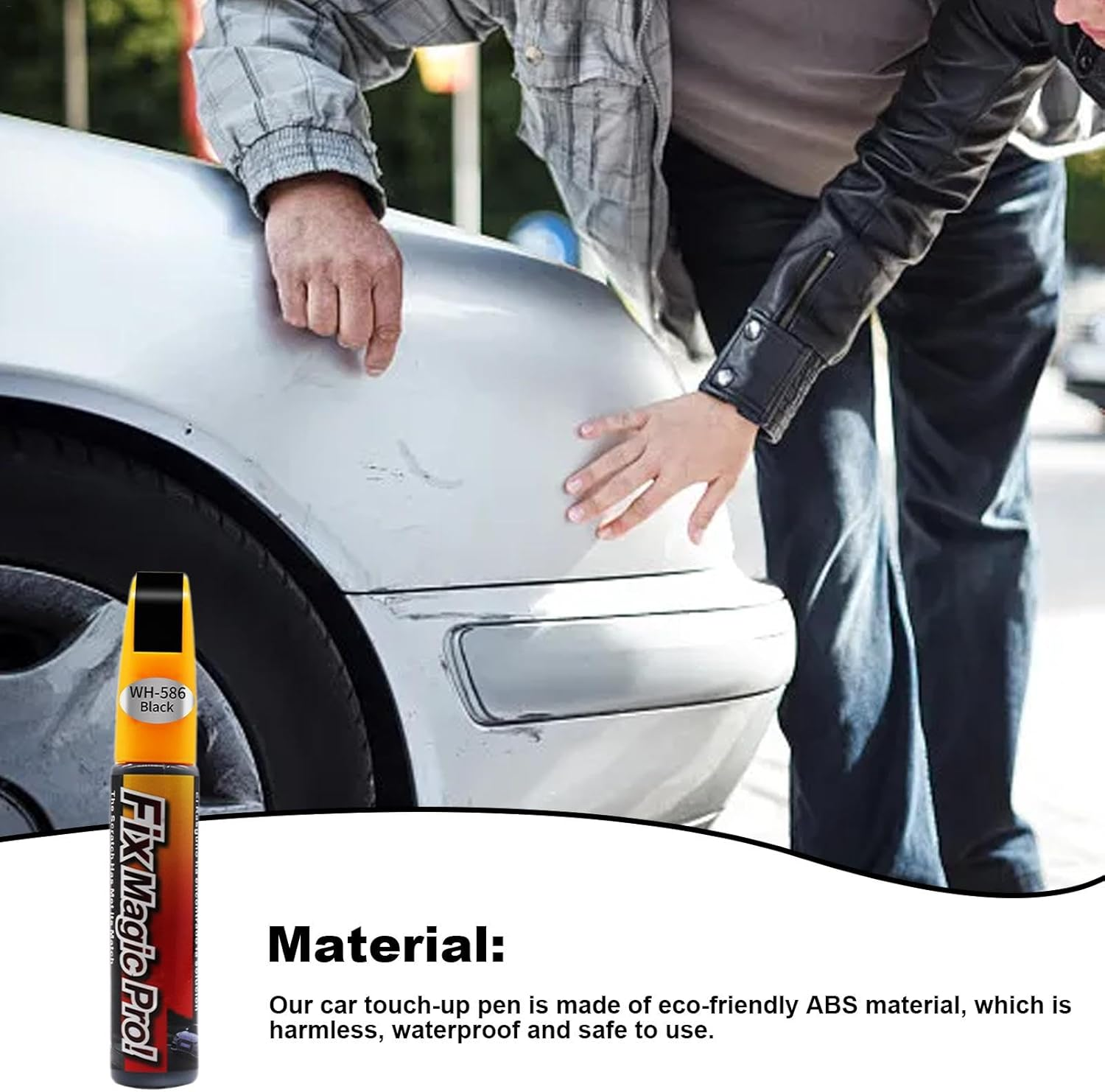 Automotive Paint Black | 12Ml Paint Scratch Repair, Black/Silver Scratch for Car Coating, Scratch Repair image number 3