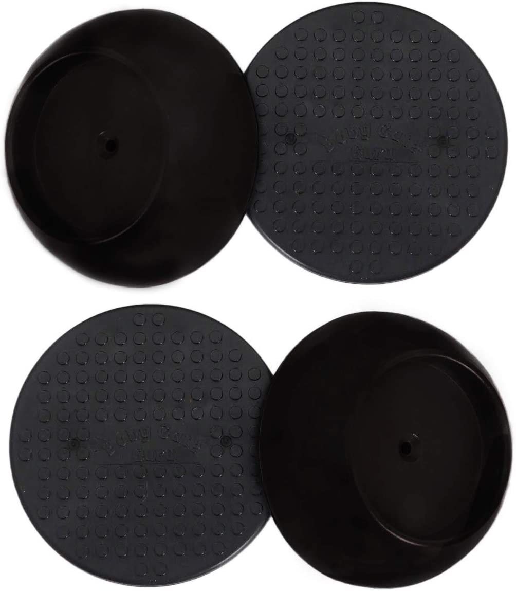 Small Wall Protector 4 Pack - Black - Cup Pads to Guard Your Walls from Pressure Mounted Baby Gates, Pet Gates, Safety Gates, Shower Curtain Rods, and More (4 Pack, Black)