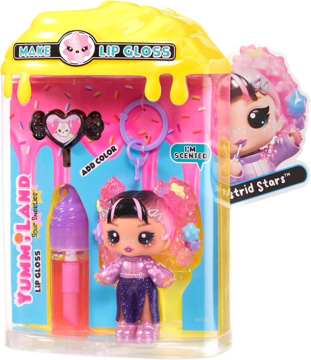 Yummiland Lip Gloss Doll Sour Sweeties - Astrid Stars (Solid) image number 2