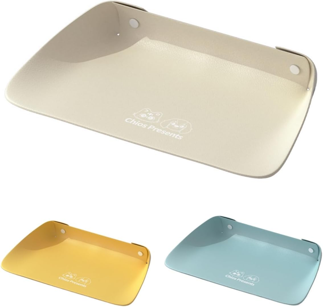 Furbedo Pet Food Mat | Waterproof Silicone Dog Food Mat & Pet Feeding Mat with Foldable Raised Edges, Non-Slip Easy Clean Bowl Tray for Cats & Dogs (45X30Cm)