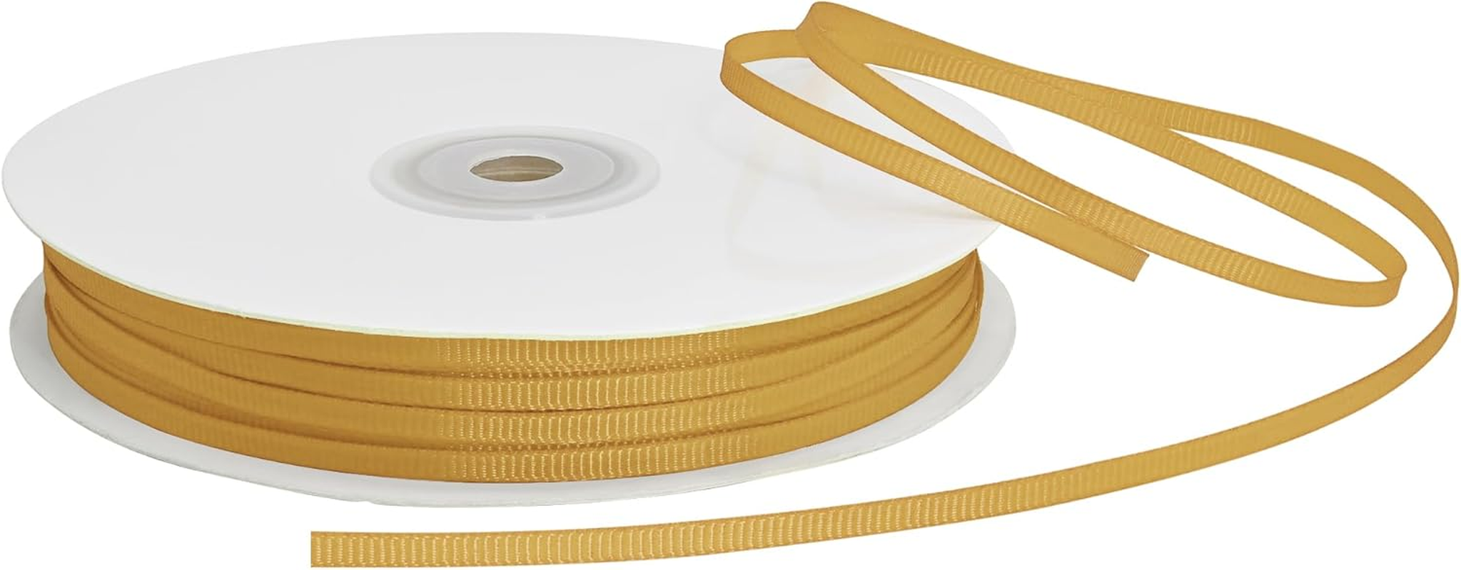 1/8 Inch 100 Yards Old Gold Grosgrain Ribbon for Gift Wrapping Very Suitable for Weddings Decoration Bouquet Arts Craft Sewing Hair Bow Invitation - Emerald Green image number 2