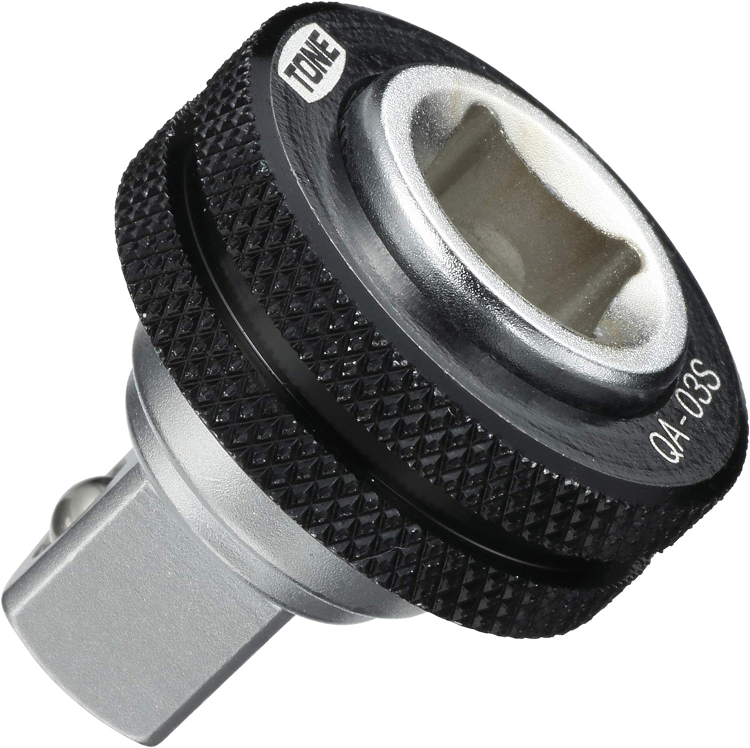 Tone HPQA-03S Quick Adapter, 3/8" Drive Angle, Black image number 2
