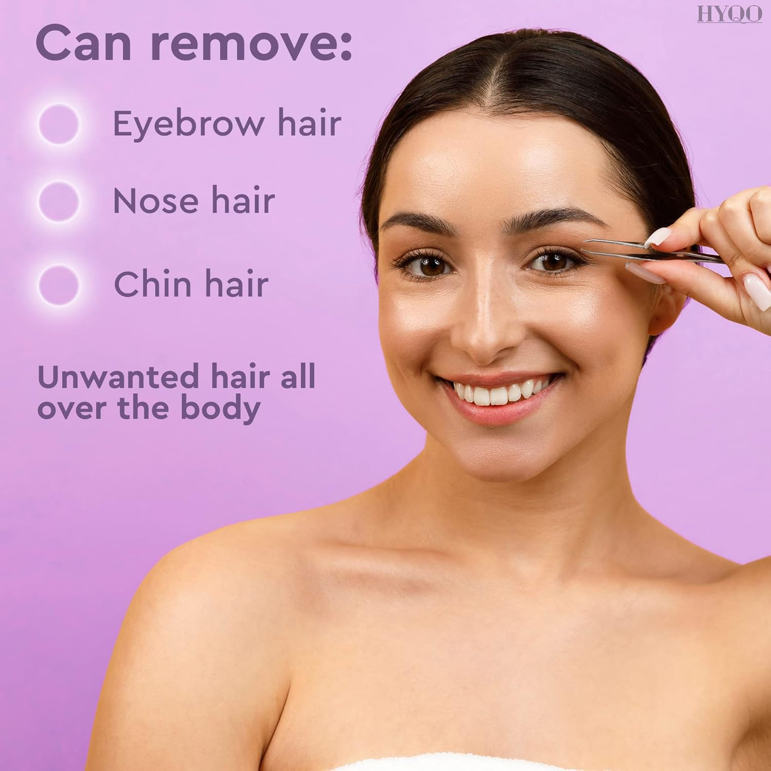 HUELE 12Pcs/Pack Stainless Steel Slanted Eyebrow Tweezers Metal Eyebrow Tweezers Trimmers image number 4