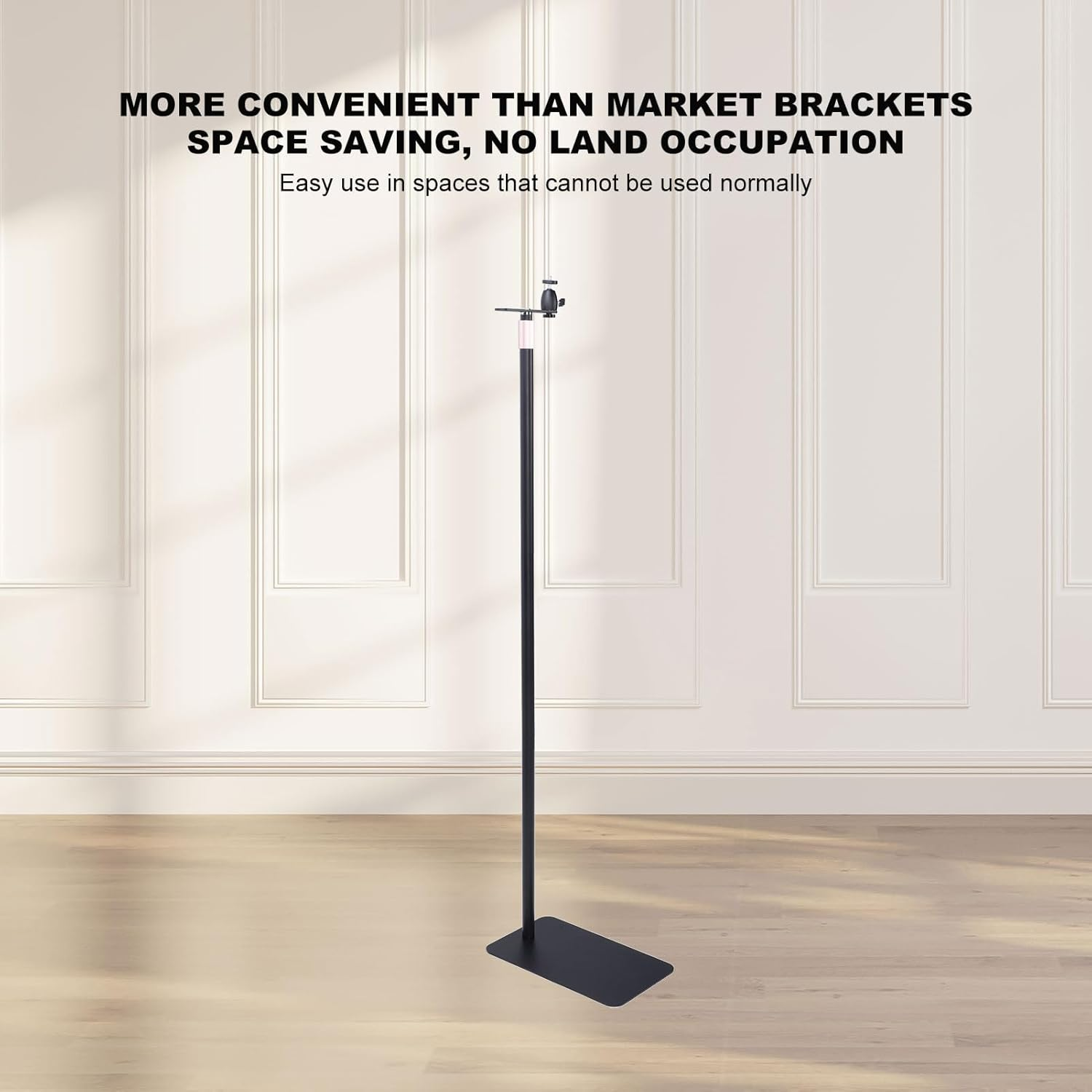 Projector Stand, Adjustable Height 43 to 63 Inches Telescopic Projector Floor Stand with Ball Head Universal Portable Carbon Steel Projectors Support Mounts for Projector, Camera image number 1