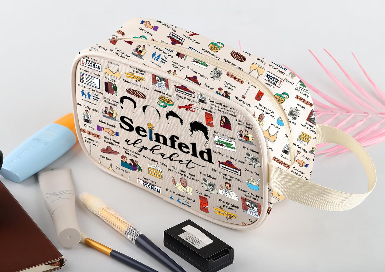 MNIGIU TV Show Merchandise Jerry Lover Gift Jerry Fan Gift TV Series Clear Makeup Zipper Pouch, Sein Clear Bag image number 4