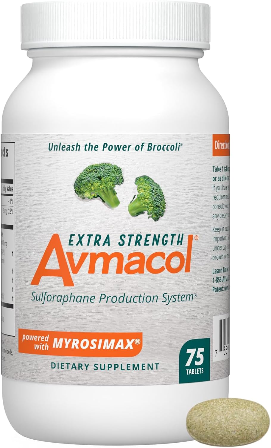 Avmacol Extra Strength Sulforaphane Production System for Immune Support, 75 Tablets image number 3