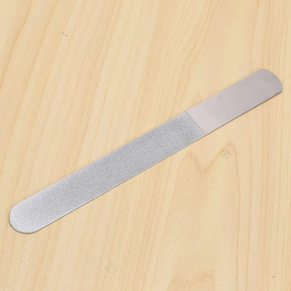Mellisso 12 Pieces Stainless Steel Nail File Double-Sided Diamond Nail File Metal Nail File Manicure File for Family and Travel image number 1
