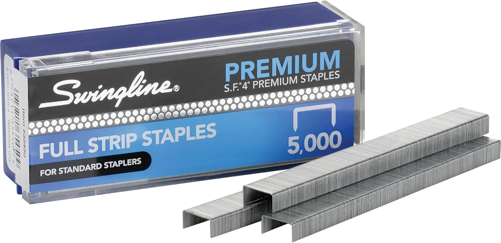 Swingline Staples, S.F. 4, Premium, 1/4 Inches Length, 210/Strip, 5000/Box, 1 Pack (35450) image number 2