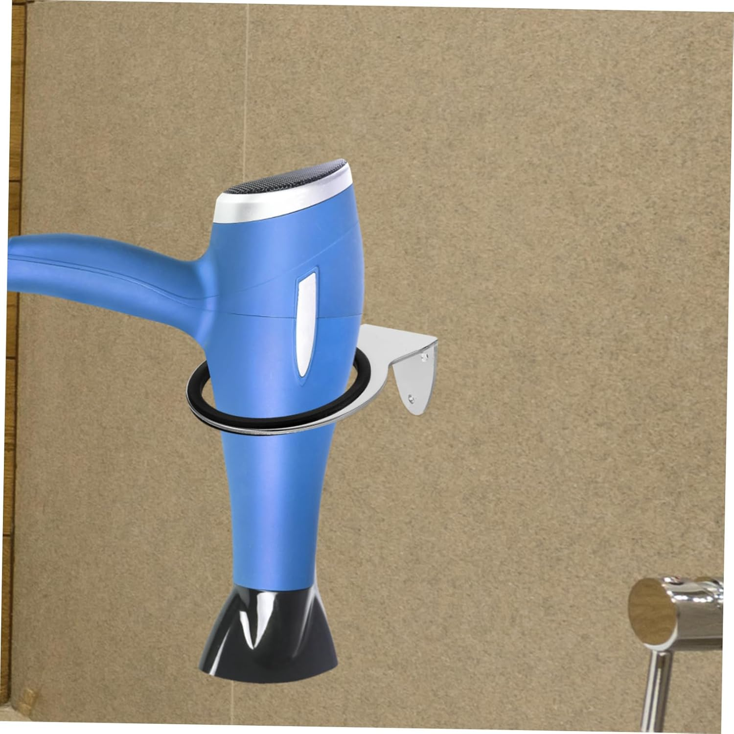 DINHEAROM Wall Mounted Blow Dryer Holder Sleek Bathroom Hair Tool Rack Stable Storage for Hairdryer Easy Installation for Bathroom and Bedroom Organization image number 2