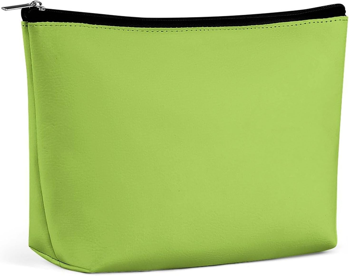 Travel Makeup Bag, Cosmetic Bags for Women Large Capacity Waterproof Toiletry Pouch Make up Organizer, Solid Lime Green, 6.8 X 5.9 X 2.3 Inches, Solid Lime Green