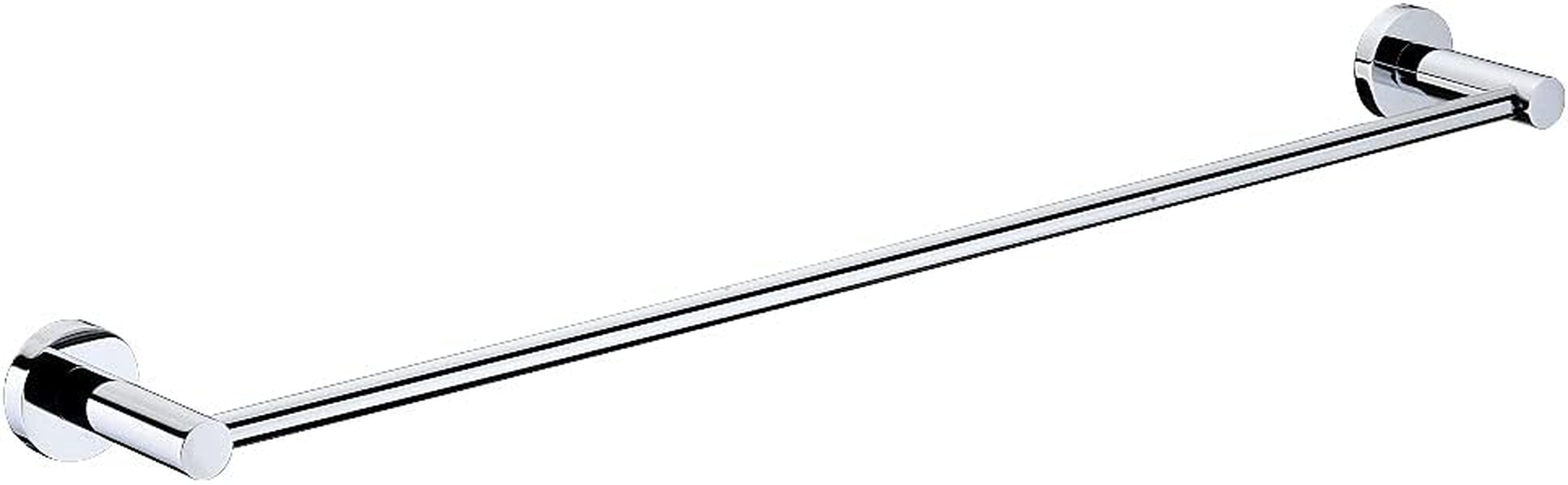 Decaura 600Mm Single Towel Rail, Towel Rack Wall Mounted, Stainless Steel Hand Towel Holder for Bathroom and Kitchen, Drill-Free or Screw-In Installation Gold