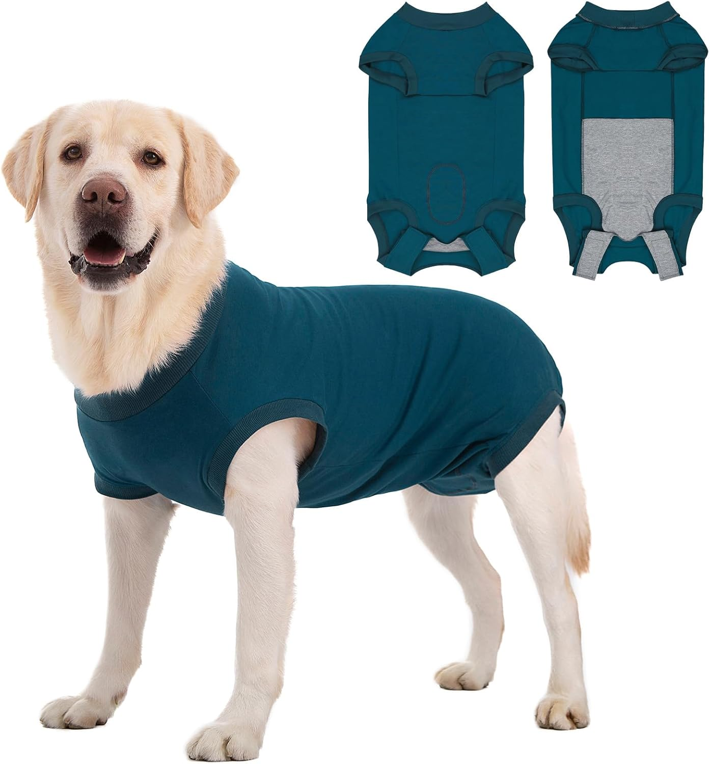 Axcimond Dog Body after Surgery Leak Protection Dog Surgery Body Dog Castration Male Medical Pet Shirt Dog Onesie Wound Protection Suits for Dogs with Velcro Fastening Alternatives to Cone And image number 4