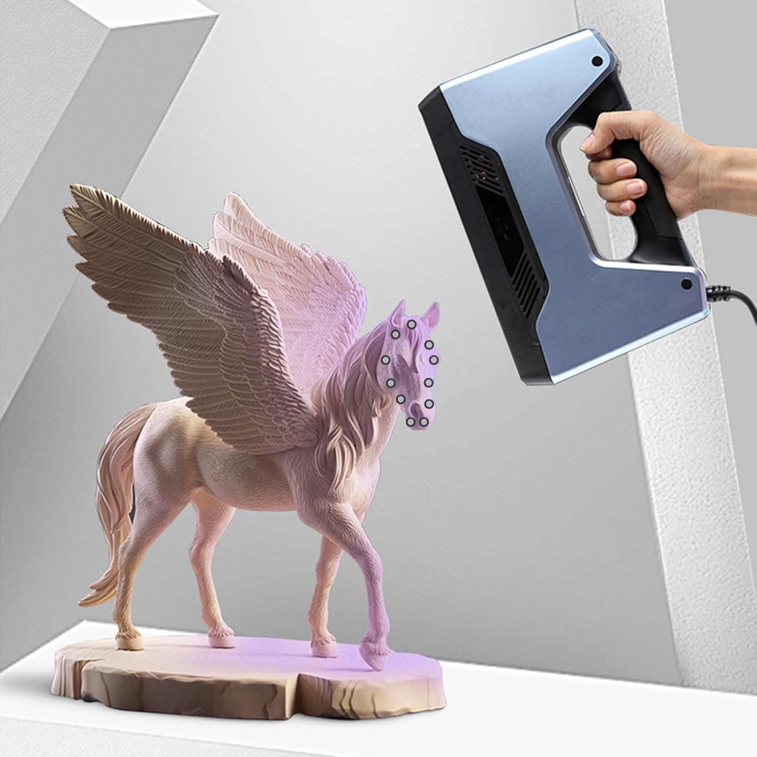 Operitacx 3000Pcs 3D Scanning Spray, 6.0 Mm 3D Scanning Marker for 3D Printer, Accurate Tracking Dots, Reference Point Markers, Diffuse Reflection for Precise Optical Tracking 3D Scanning image number 2