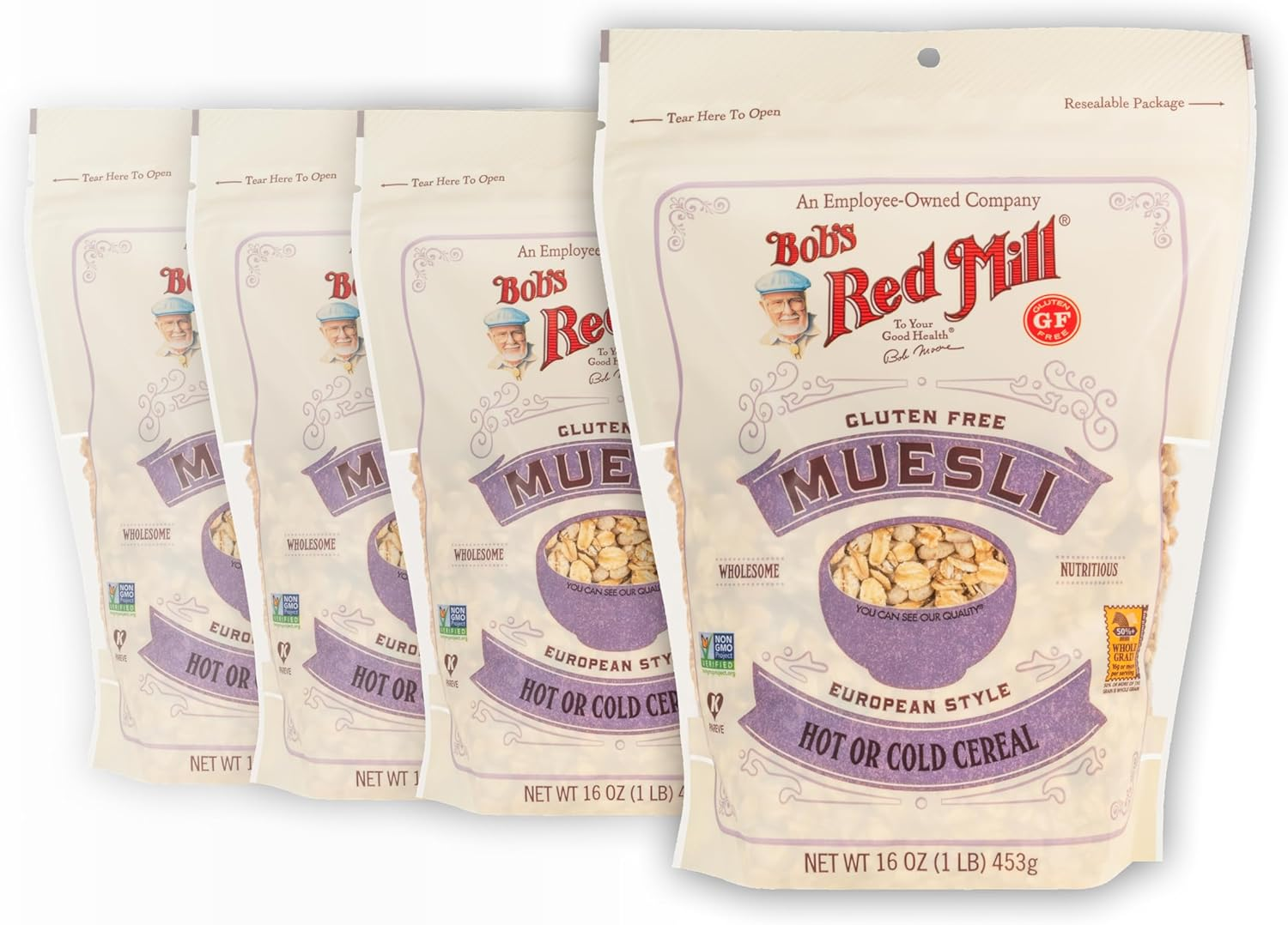 Bob'S Red Mill Gluten Free Muesli Cereal, 16-Ounce (Pack of 4)