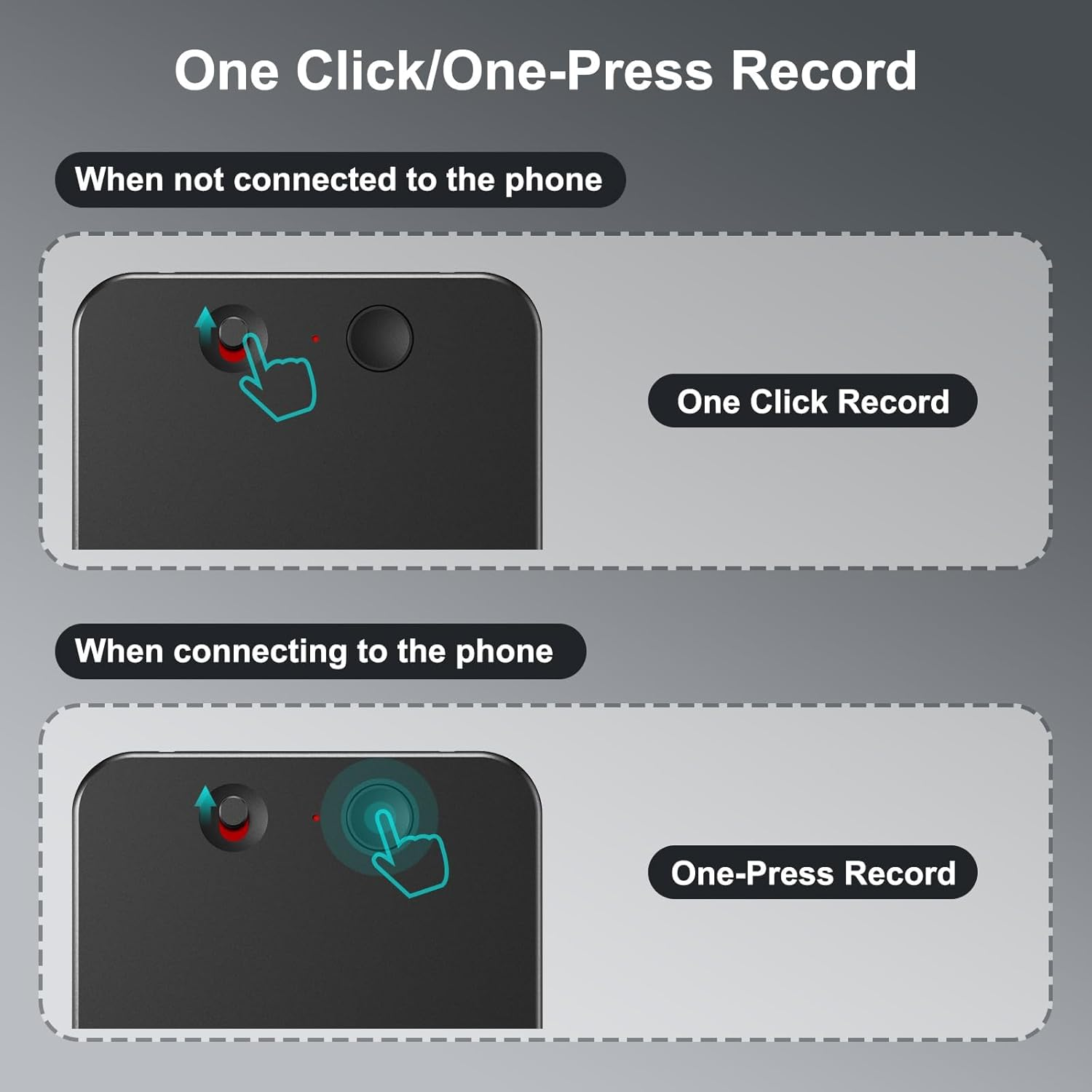 64GB Note Voice Recorder with Transcribe,Mind Mapping & AI Summary,Digital Voice Recorder with App,Audio Recorder for Lectures,Phone Calls,Meetings,Interviews Etc image number 2