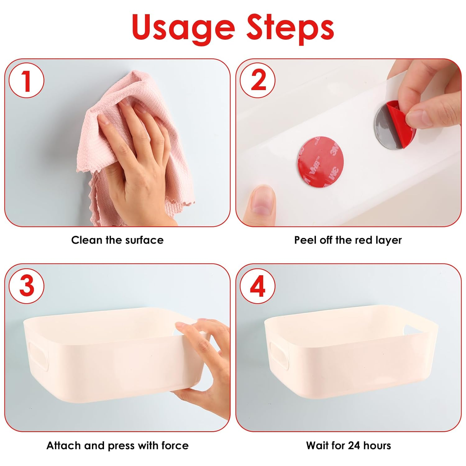 3M VHB Double Sided Adhesive Tape Pads 20 PCS, Heavy Duty Acrylic Foam Mounting Tape, Waterproof & Low Temperature Resistant, Strong Stick for Car Home Decor image number 2