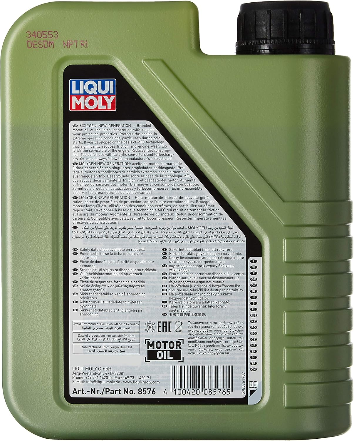 Liqui Moly Molygen New Generation Engine Oil 5W-40 1L