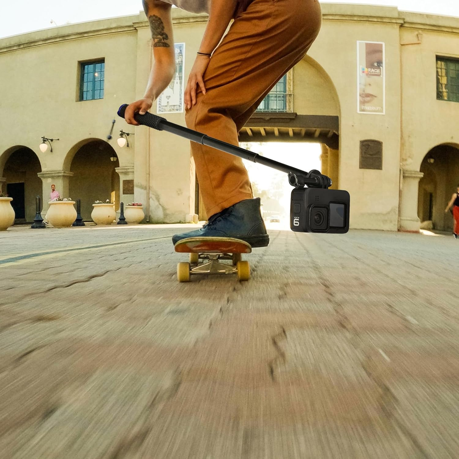 19&rdquo; Waterproof Selfie Stick for Gopro, Portable Extension Monopod Pole for Gopro Hero 13/12/11/10/9/8/7/Max, DJI Osmo Action 5 Pro/4, Insta360 Ace Pro, Akaso Action Camera image number 4