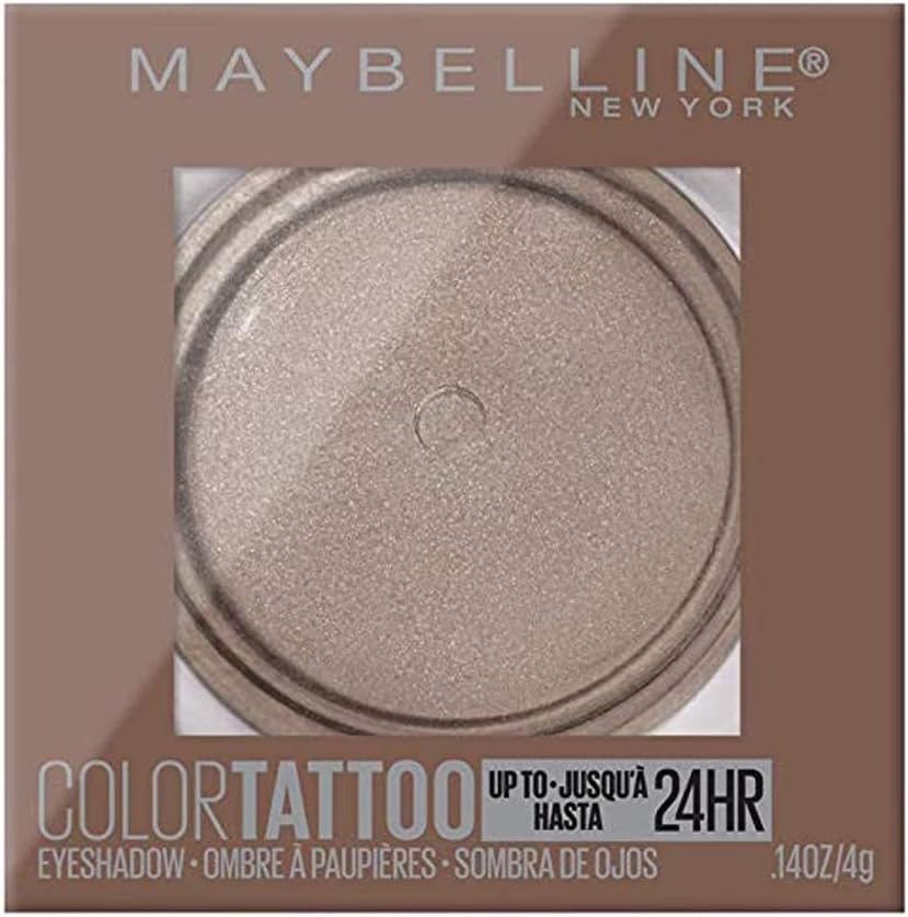 Maybelline New York Color Tattooup to 24HR Longwear Waterproof Fade Resistant Crease Resistant Blendable Cream Eyeshadow Pots Makeup, High Roller, 0.14 Oz. image number 1