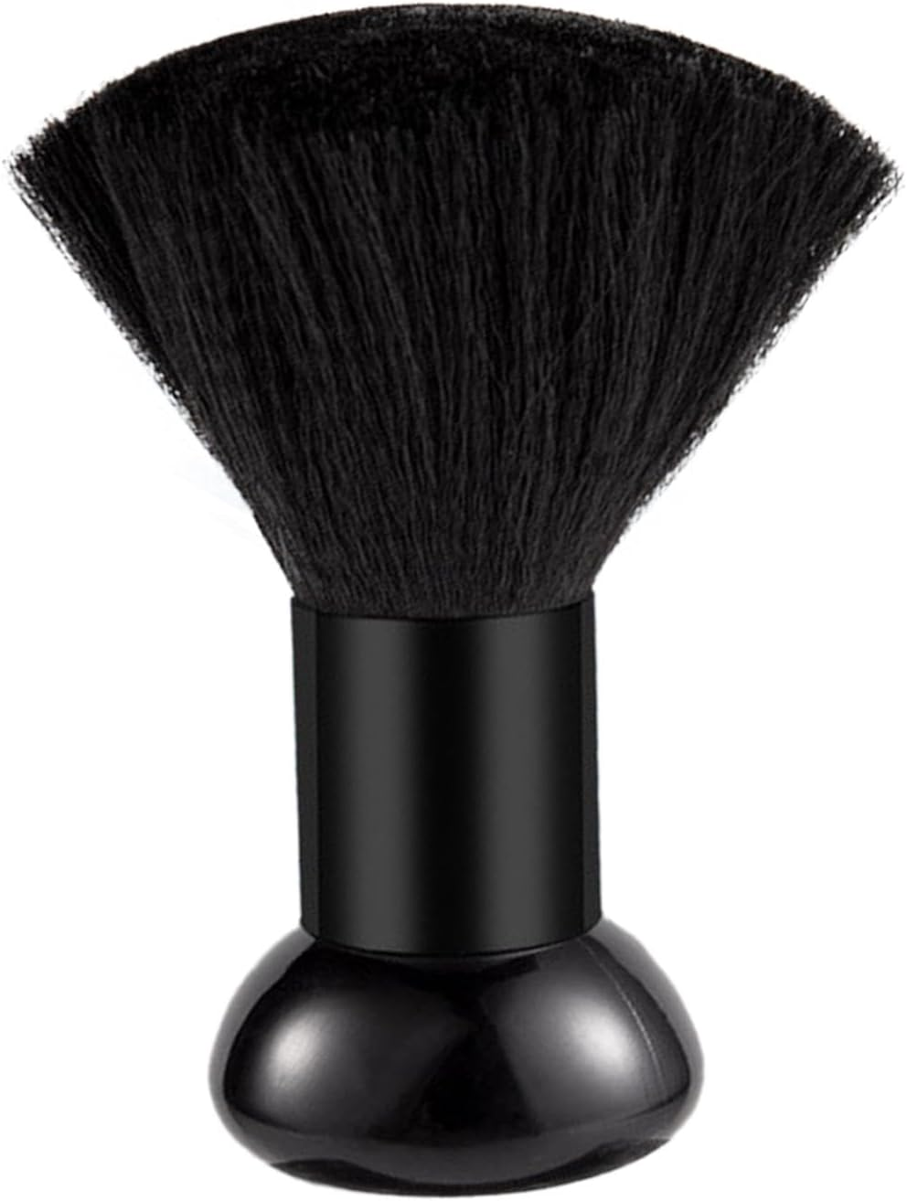 Barber Brush Neck Duster, Dust Brush for Nails, Soft Nylon Bristles Nail Tool, Professional Barber Face Cleaning Hairbrush for Salon, Home Use, Facial Hair Dusting Brush for Neck and Nails - Silver image number 7