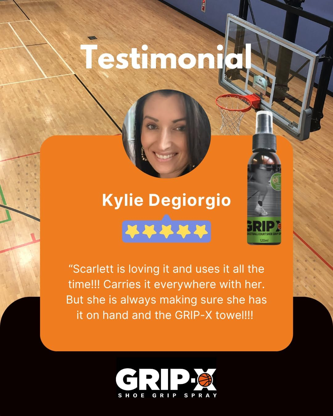 GRIP-X, Shoe Grip Spray, Apple Scent, 120Ml