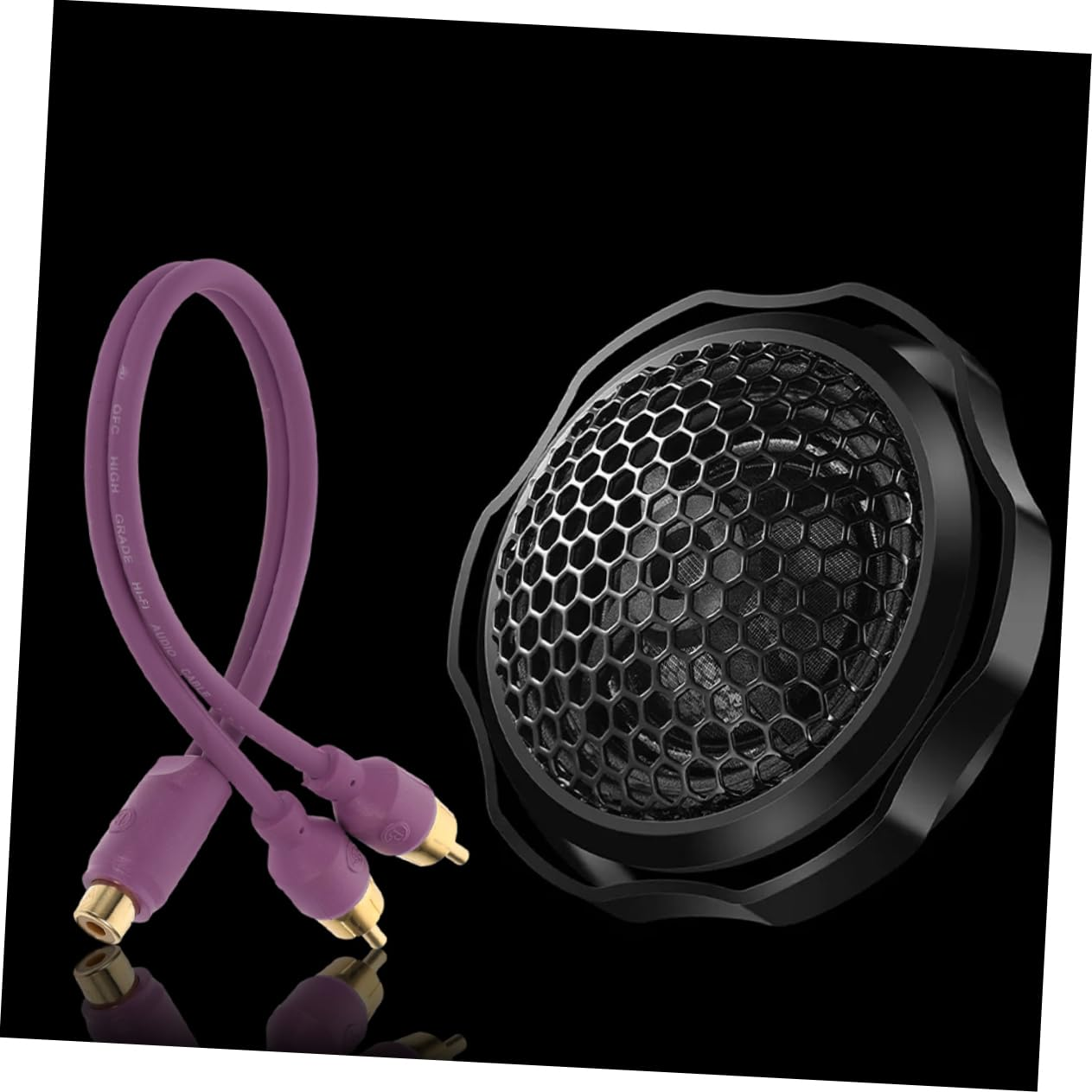 GLEAVI 2Pcs Car Audio RCA Y Splitter Cable Dual Male to Female Line Converter for Subwoofer Amplifier Home Theater and Car Audio System image number 2